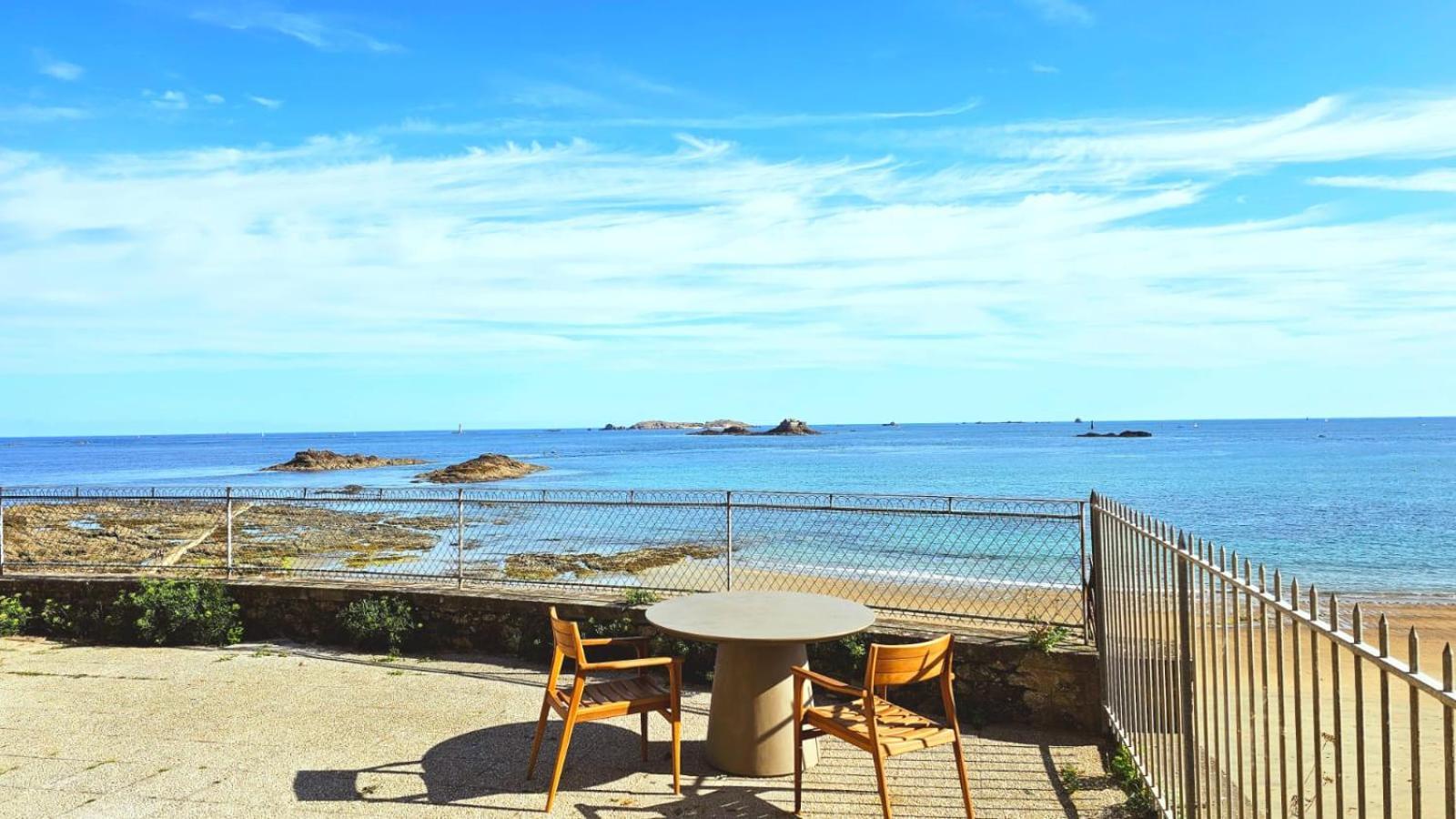 Vue Pleine Mer A La Perle Marine - La Terrasse Dinard Exterior photo